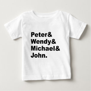 T-shirt Pour Bébé Peter Pan de J.M. Barrie Peter Wendy Michael Joh