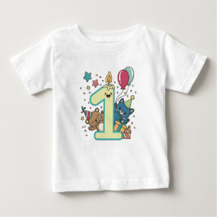 T-shirt Pour Bébé Peter Rabbit   Premier anniversaire du garçon avec