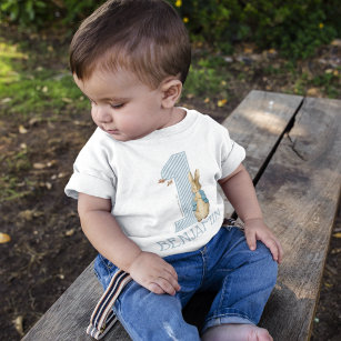 T-shirt Pour Bébé Peter Rabbit   Premier anniversaire du garçon avec