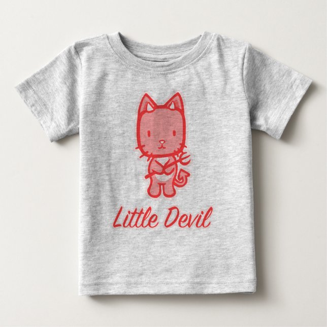 T-shirt Pour Bébé "Petit Ange... Petit Diable" (Devant)