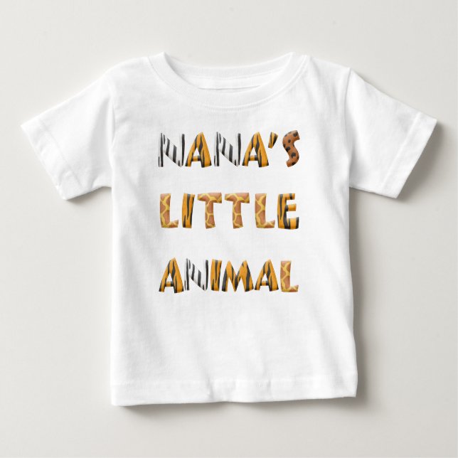 T-shirt Pour Bébé Petit animal (Devant)