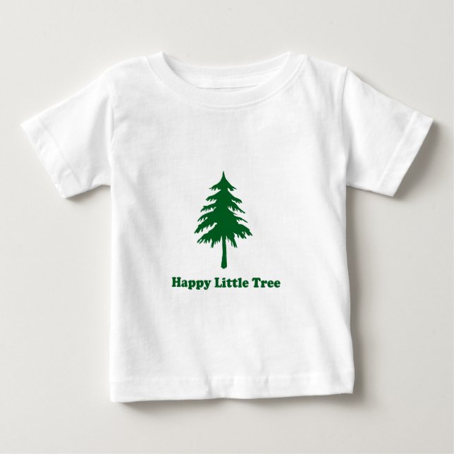 T-shirt Pour Bébé Petit arbre heureux (Devant)