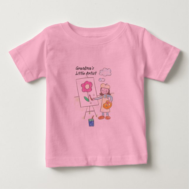 T-shirt Pour Bébé Petit artiste (Devant)