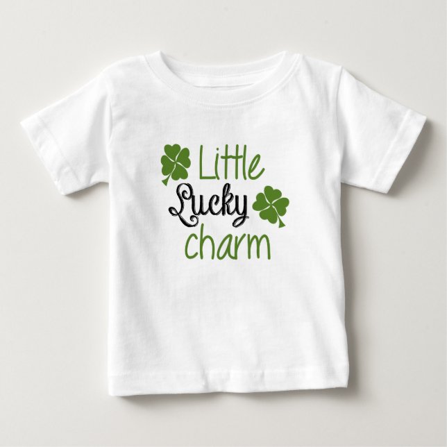 T-shirt Pour Bébé Petit bébé chanceux T-Shirt (Devant)