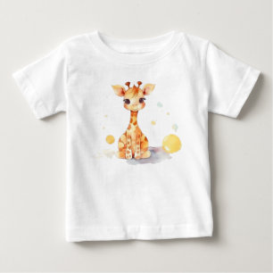 T-shirt Pour Bébé Petit Bébé Giraffe Baby T-shirt