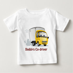 T-shirt Pour Bébé Petit Camion Cartoon Jaune pour enfants !