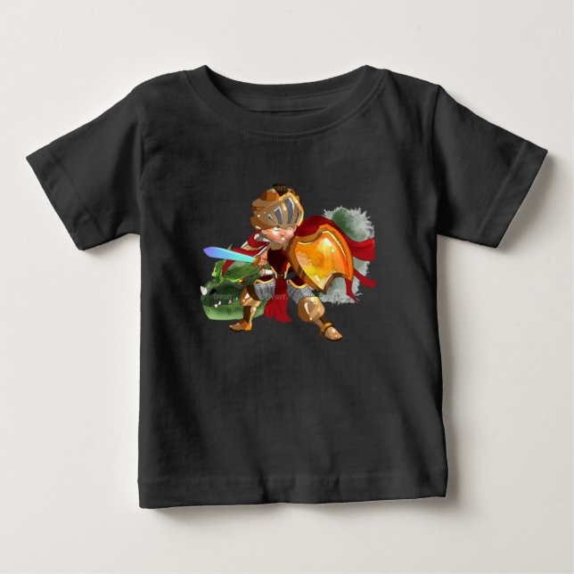 T-shirt Pour Bébé Petit chevalier (Devant)