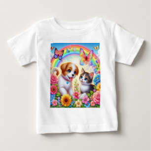 T-shirt Pour Bébé Petit chiot/chiot/chaton