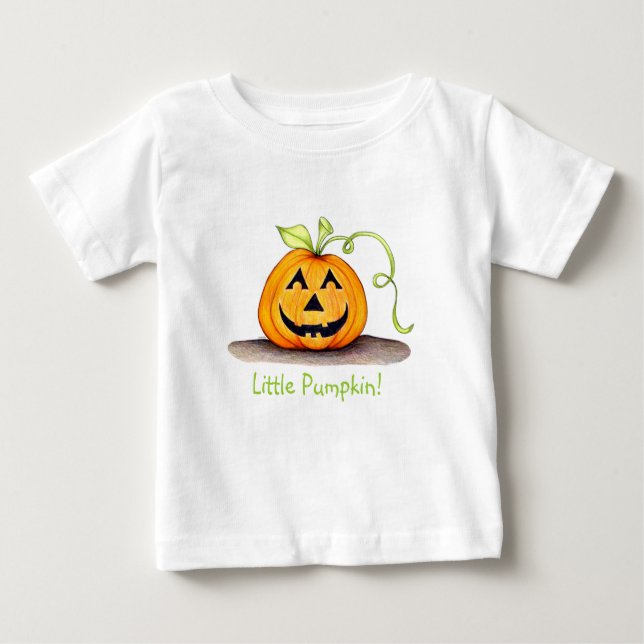T-shirt Pour Bébé Petit Citrouille ! (Devant)