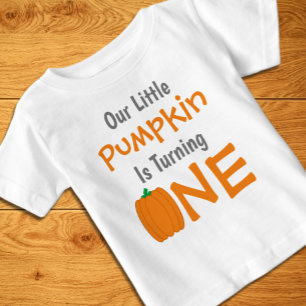 T-shirt Pour Bébé Petit Citrouille 1er anniversaire T-shirt bébé