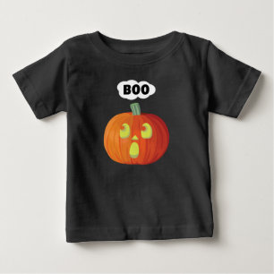 T-shirt Pour Bébé Petit Citrouille d'Halloween Boo