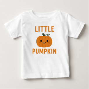 T-shirt Pour Bébé Petit Citrouille mignon automne
