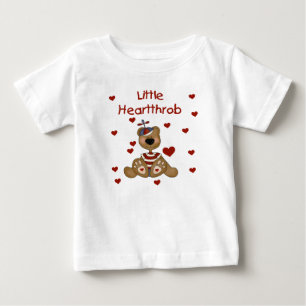 T-shirt Pour Bébé Petit Coeur Garçon Ours