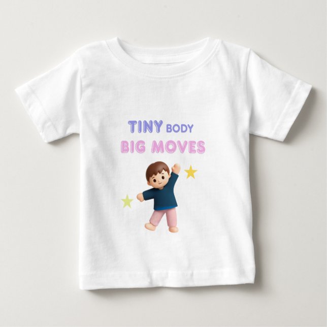 T-shirt Pour Bébé Petit corps Grands mouvements (Devant)