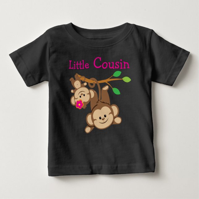 T-shirt Pour Bébé Petit Cousin, Petite Cousin (Devant)
