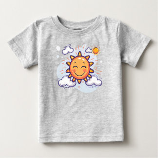 T-shirt Pour Bébé ☀️ Petit Coussin Bébé Sunshine