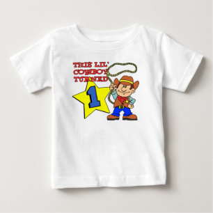 T-shirt Pour Bébé Petit Cow-boy a un an