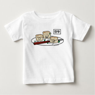 T-shirt Pour Bébé Petit déjeuner coréen le Hangeul de dim sum de