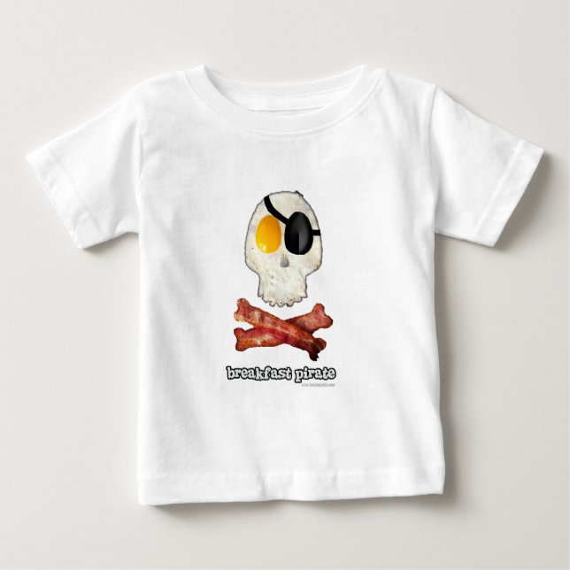 T-shirt Pour Bébé Petit-déjeuner Pirate... (Devant)