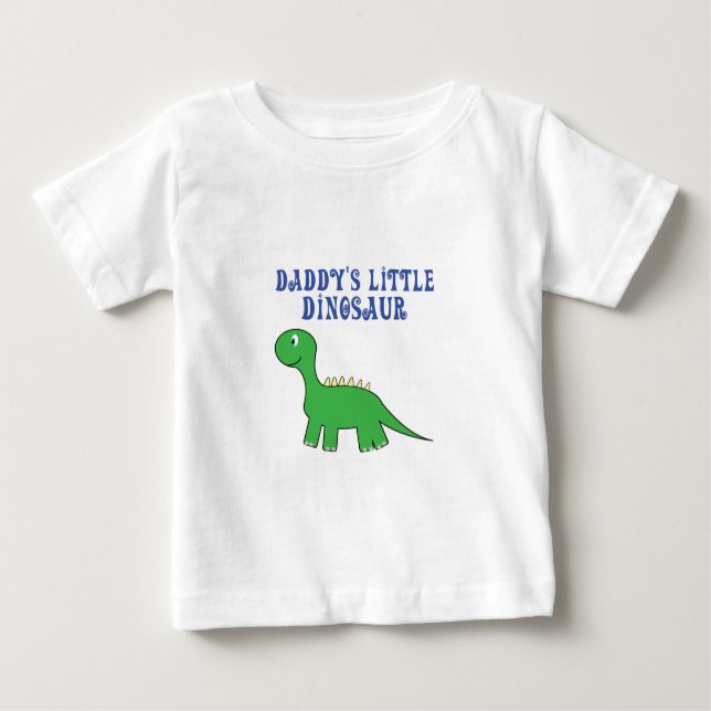 T-shirt Pour Bébé petit dinosaure de daddys (Devant)