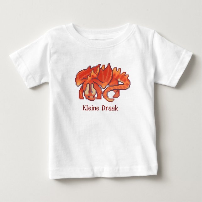 T-shirt Pour Bébé Petit Dragon (Devant)