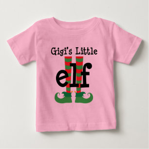 T-shirt Pour Bébé Petit Elf équipement mignon de Noël de Gigis