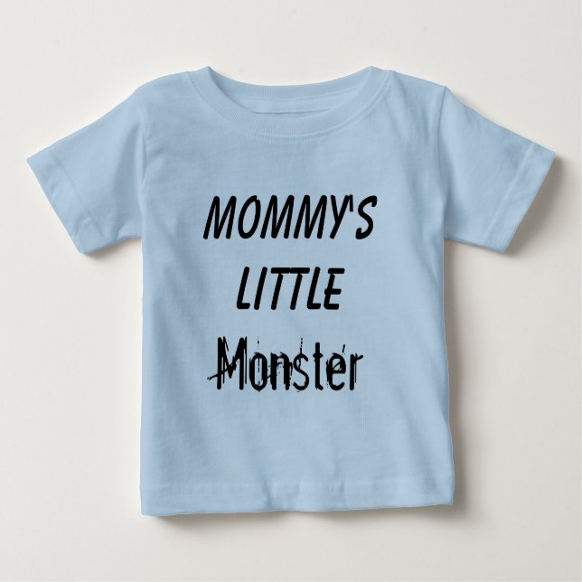 T-shirt Pour Bébé Petit enfant du monstre de la maman/T-shirt (Devant)