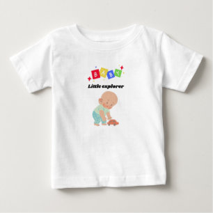 T-shirt Pour Bébé 🌍 Petit Explorer - Joli T-shirt bébé