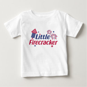 T-shirt Pour Bébé Petit Feu d'Artifice Drôle Feux d'Artifice Fête Na