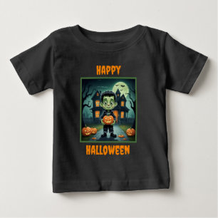 T-shirt Pour Bébé Petit Frankenstein Halloween
