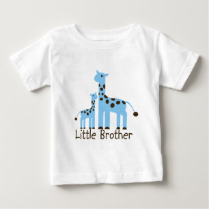 T-shirt Pour Bébé Petit frère de girafe