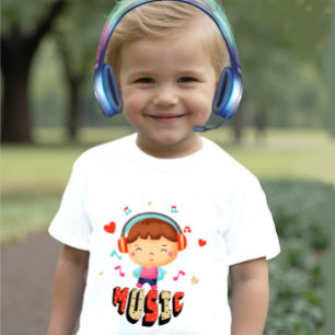 T-shirt Pour Bébé Petit garçon avec musique
