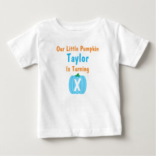 T-shirt Pour Bébé Petit garçon Citrouille Anniversaire T-shirt bébé
