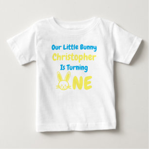 T-shirt Pour Bébé Petit garçon lapin 1er anniversaire