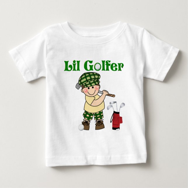 T-shirt Pour Bébé Petit Golfeur (Devant)