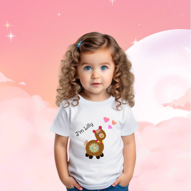 T-shirt Pour Bébé Petit Lama (Créateur téléchargé)