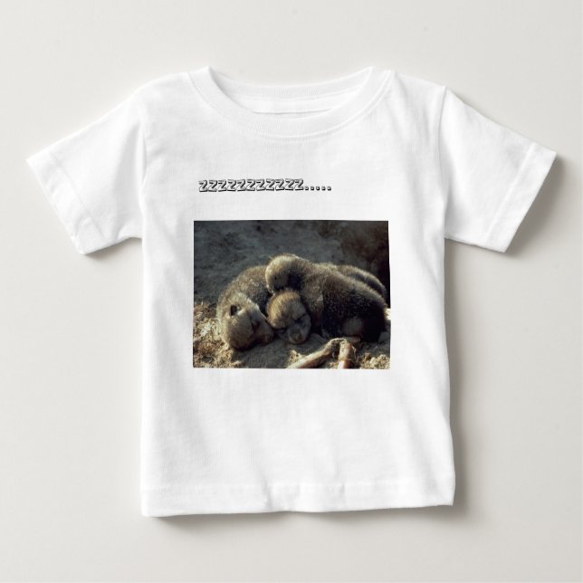 T-shirt Pour Bébé Petit loup triplé sur place (Devant)