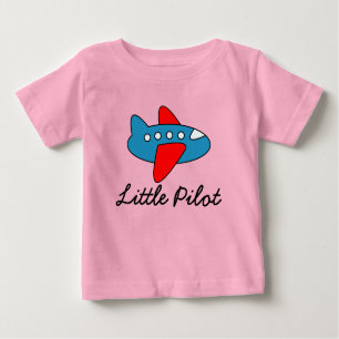 T-shirt Pour Bébé Petit maillot de bébé pilote avec dessin animé d'a