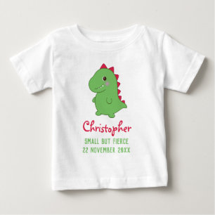 T-shirt Pour Bébé Petit mais féroce   Drôle de Dino Cute Chibi T-Rex