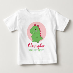 T-shirt Pour Bébé Petit mais féroce   Drôle de Dino Mignon Chibi T-R