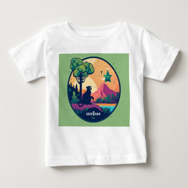 T-shirt Pour Bébé Petit Mais Puissant (Devant)