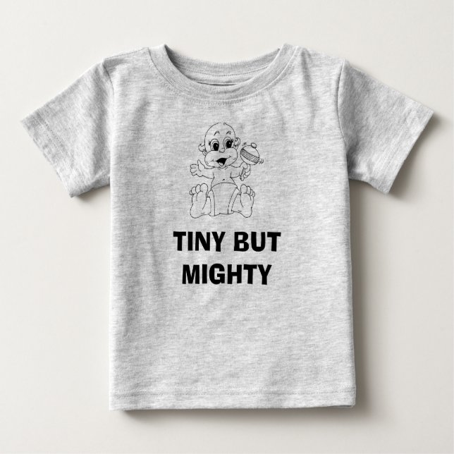 T-SHIRT POUR BÉBÉ PETIT MAIS PUISSANT (Devant)