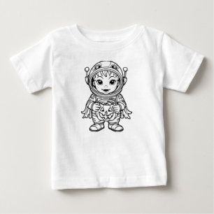 T-SHIRT POUR BÉBÉ PETIT MARTIEN PARTI POUR LE TRUCS OU TRAITEMENTS