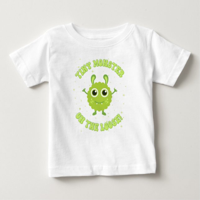 T-shirt Pour Bébé Petit Monstre sur le Loose ! (Devant)