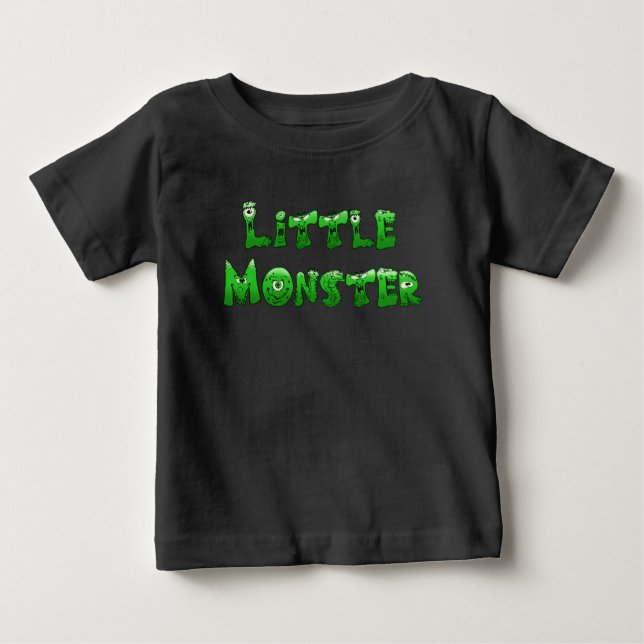 T-shirt Pour Bébé Petit monstre tombé (Devant)