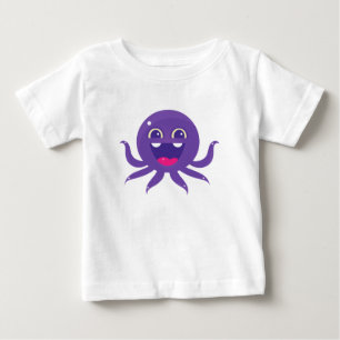 T-shirt Pour Bébé petit octupis