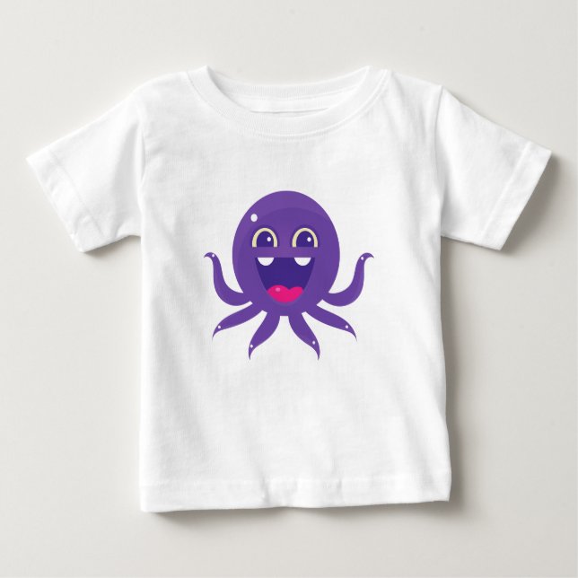 T-shirt Pour Bébé petit octupis (Devant)