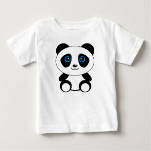 T-shirt Pour Bébé Petit ours panda mignon