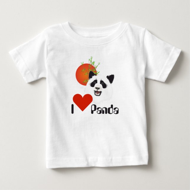 T-shirt Pour Bébé Petit Panda (Devant)