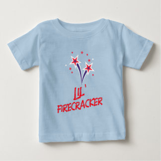 T-shirt Pour Bébé Petit pétard 4 juillet Mignon patriotique
